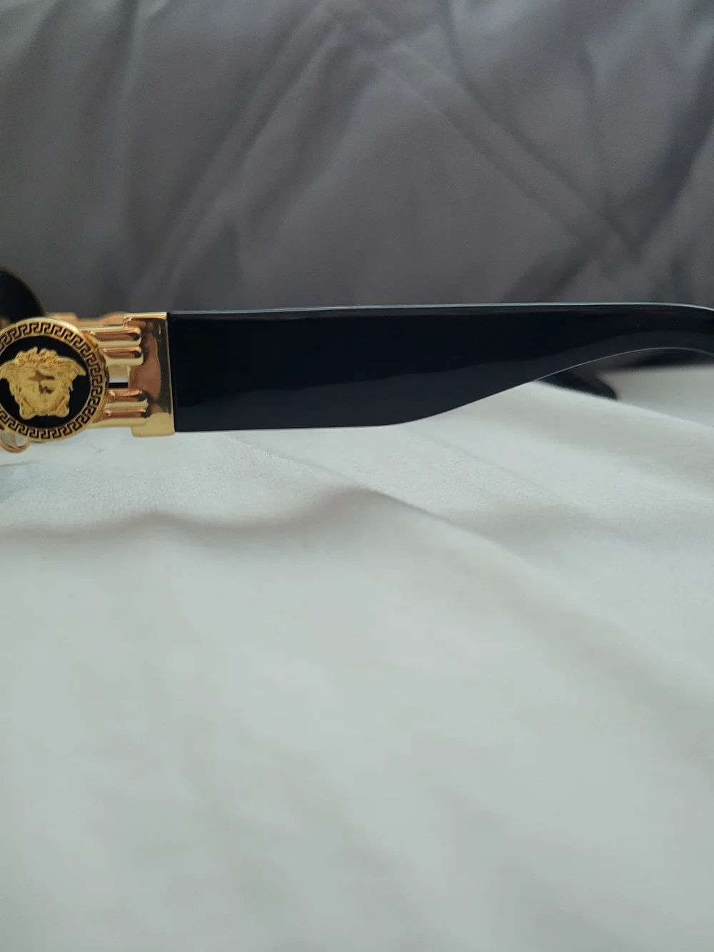 Vintage Gianni Versace Gold Frame Oval Unisex Sunglasses MOD S71 COL 09M